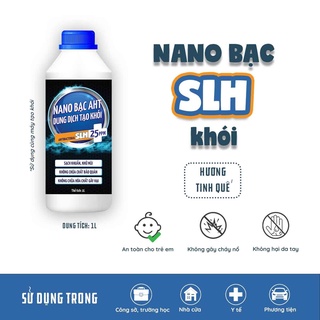 Dung dịch nano bạc khói slh diệt khuẩn, khử mùi xe ô tô 1 lit