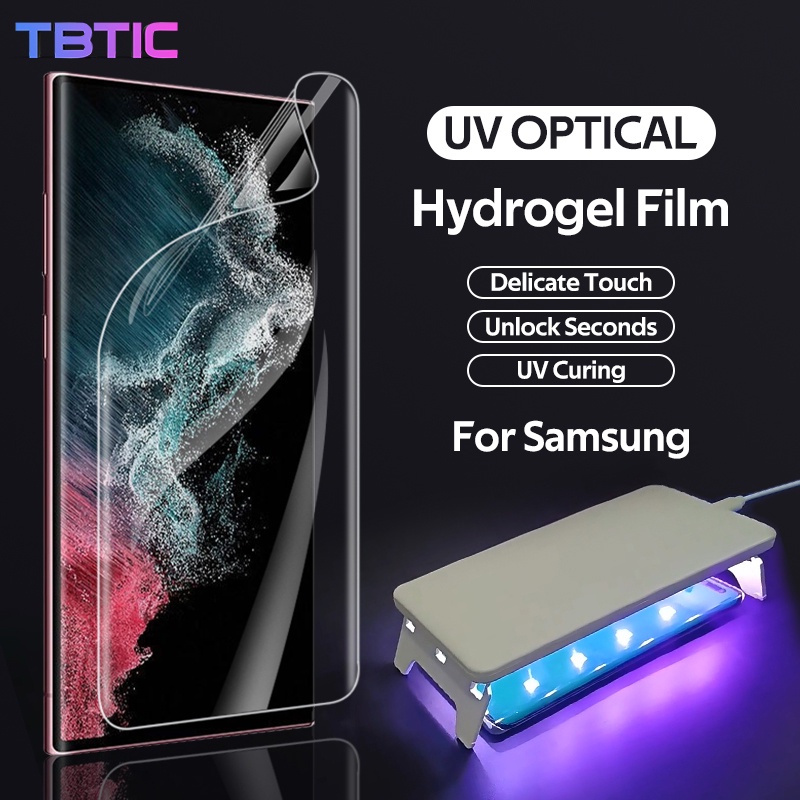 TBTIC Kính Cường Lực Bảo Vệ Màn Hình Toàn Diện Cho Samsung S23 S22 S21 S20 S10 S10E FE Note 20 Ultra 10 9 8 S9 S8 Plus Lite