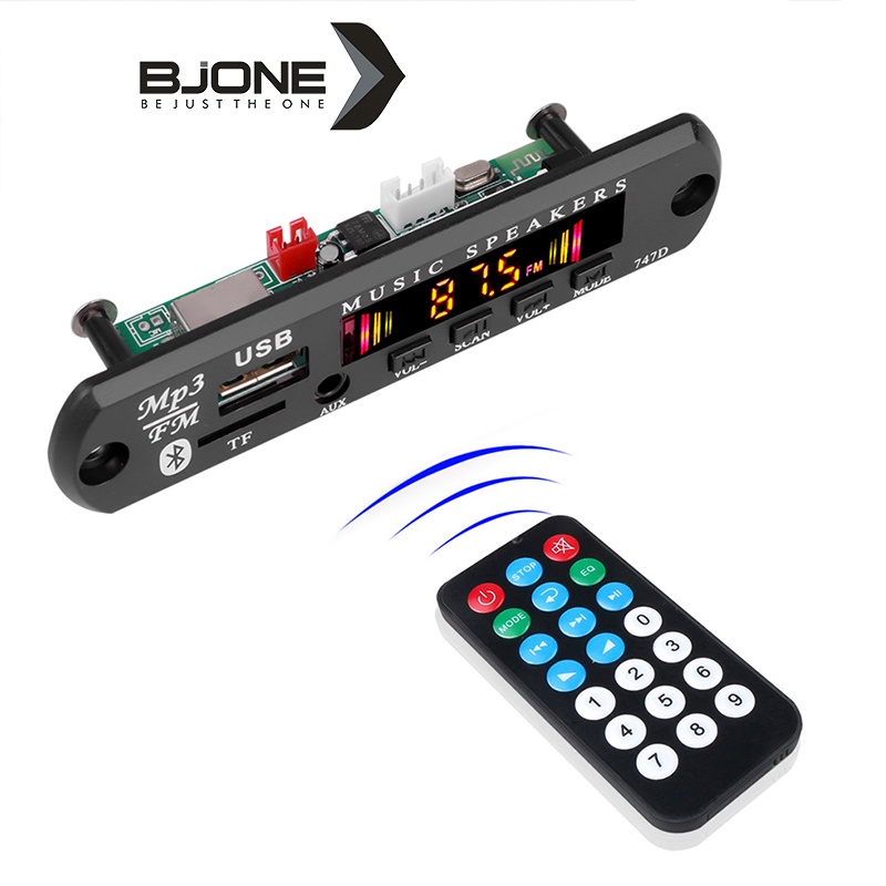 Mô-đun Giải Mã Âm Thanh MP3 Bluetooth 5.0 Không Dây 12V Hỗ Trợ USB TF Radio FM