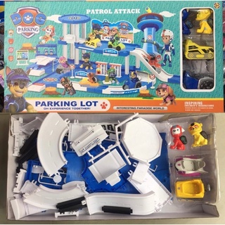 ĐỒ CHƠI ĐỘI CHÓ CỨU HỘ VÀ BÃI ĐẬU XE CỠ LỚN Paw Patrol Parking lot