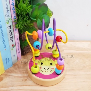 Đồ Chơi Luồn Hạt Gỗ ( Size nhỡ ), Đồ Chơi Giáo Dục