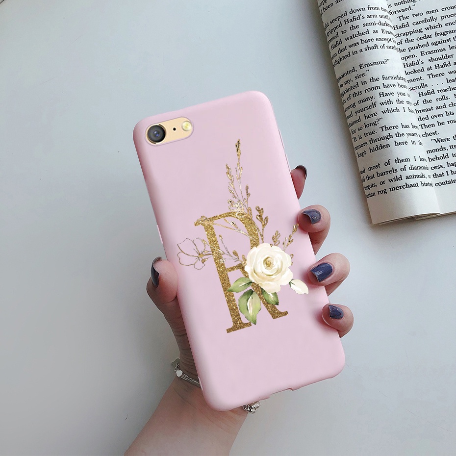 Ốp Điện Thoại Silicon Mềm In Chữ Màu Hồng/Đen Nhám Cho oppo A71 A71k CPH1801 CPH1717