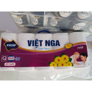 Giấy đa năng Việt Nga  siêu dai mềm mịn bịch 10 cuộn