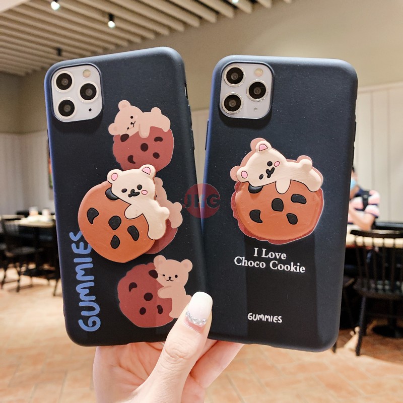 Ốp Điện Thoại Mềm In Hình Gấu Và Bánh Quy Cho Samsung Galaxy S5 S6 S7 Edge S8 S9 S10 S20 Ultra Plus S10E Note 2 3 4 5 8 | BigBuy360 - bigbuy360.vn