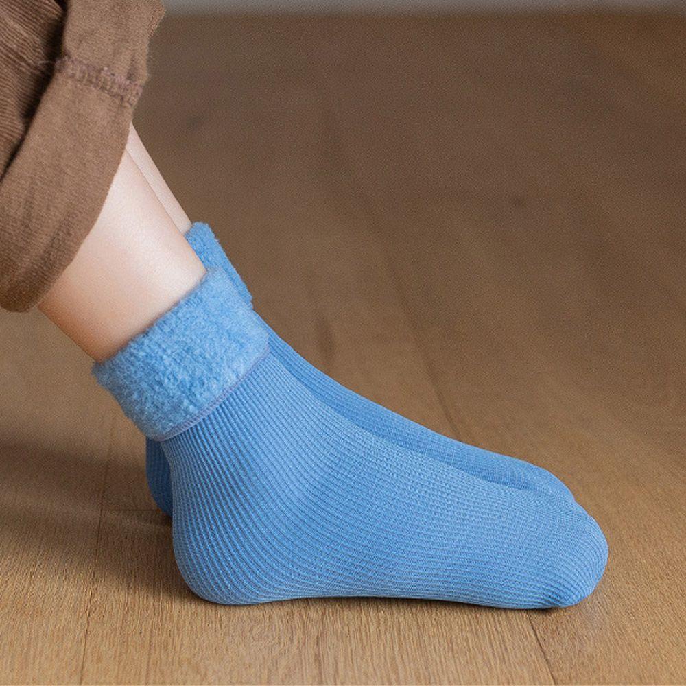 Set 2 Đôi Vớ Đi Tuyết Không Đường May Giữ Ấm Cho Bé