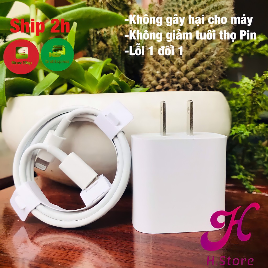 Bộ sạc nhanh PD 18w dây sạc USB type C to lightning dùng cho điện thoại