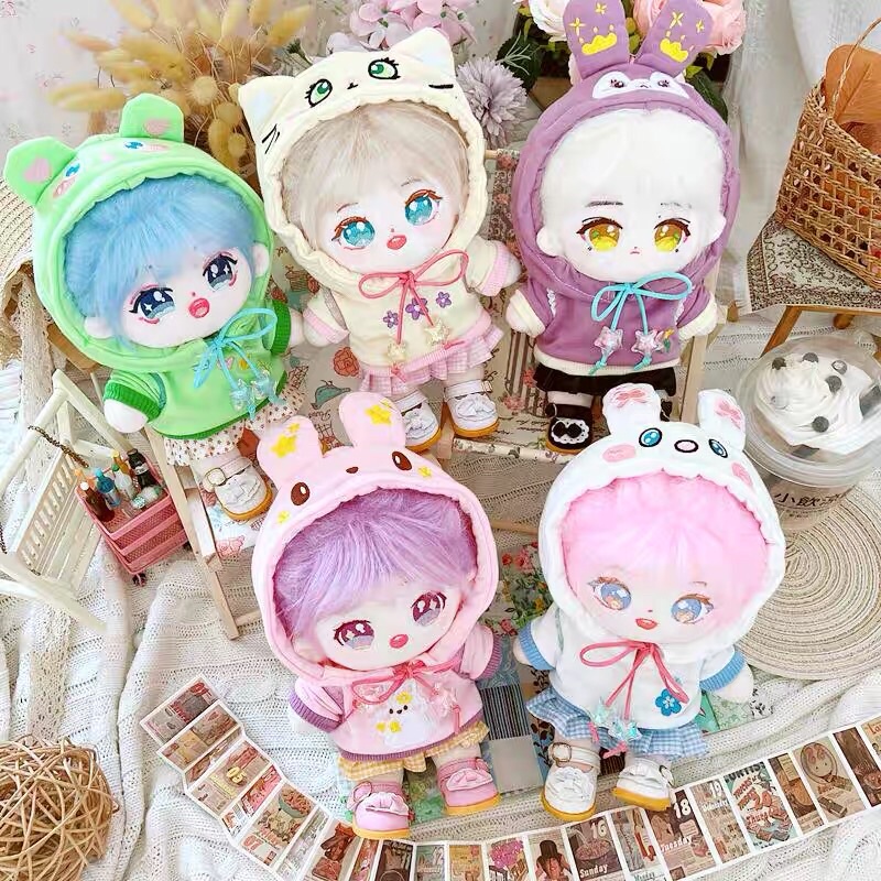 Áo hoodie thú cho doll 20cm