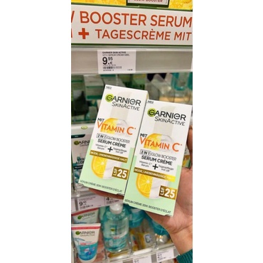 SERUM + KEM DƯỠNG GARNIER VITAMIN C Đức