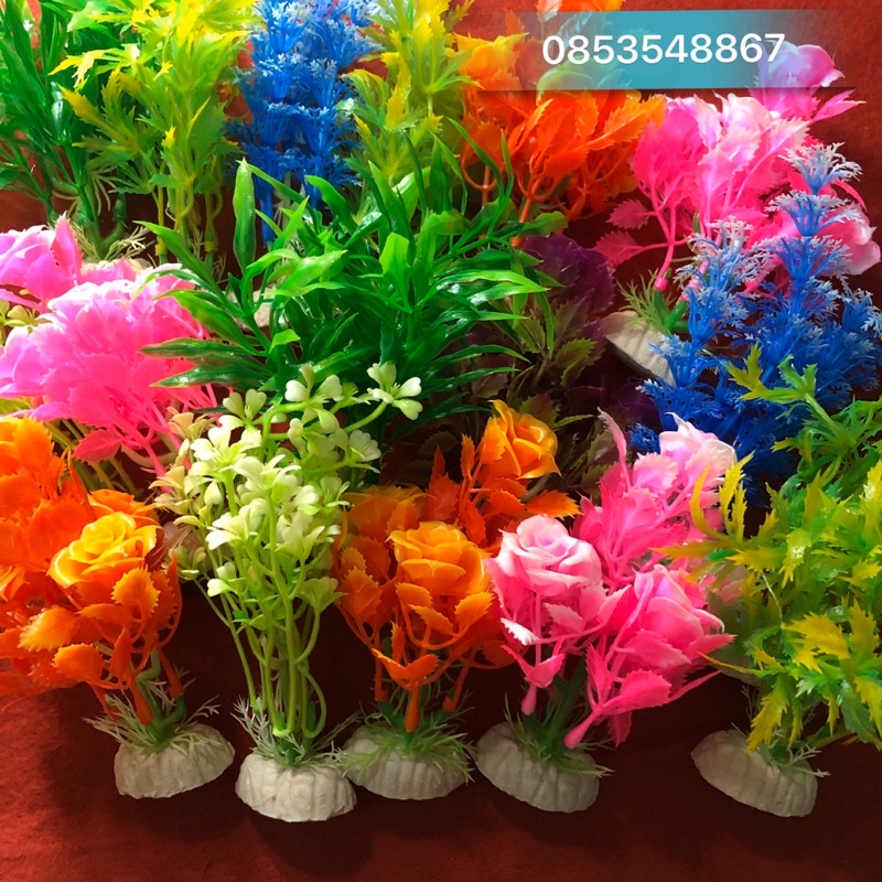 Cây Nhựa Nhân Tạo Dùng Trang Trí Bể Cá