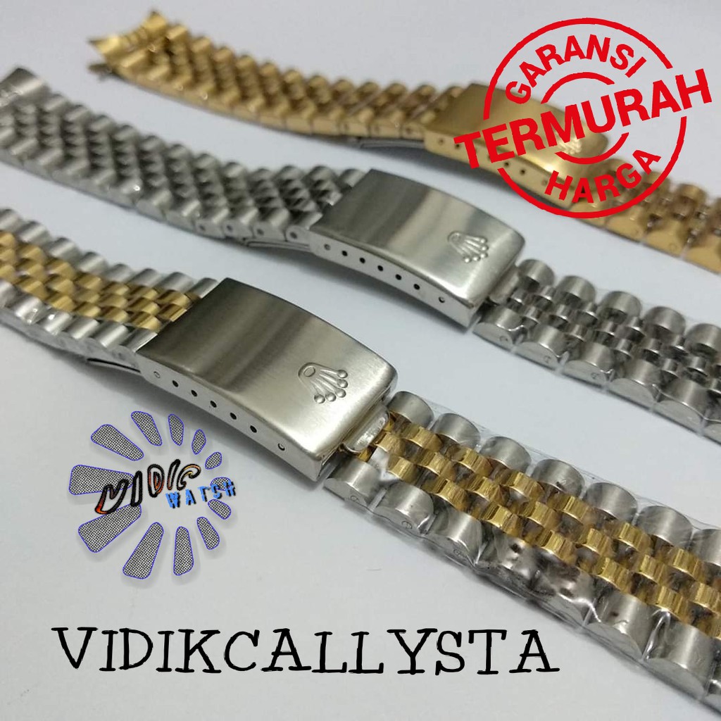 Rolex Dây Đeo Đồng Hồ Bằng Thép Không Gỉ 20mm