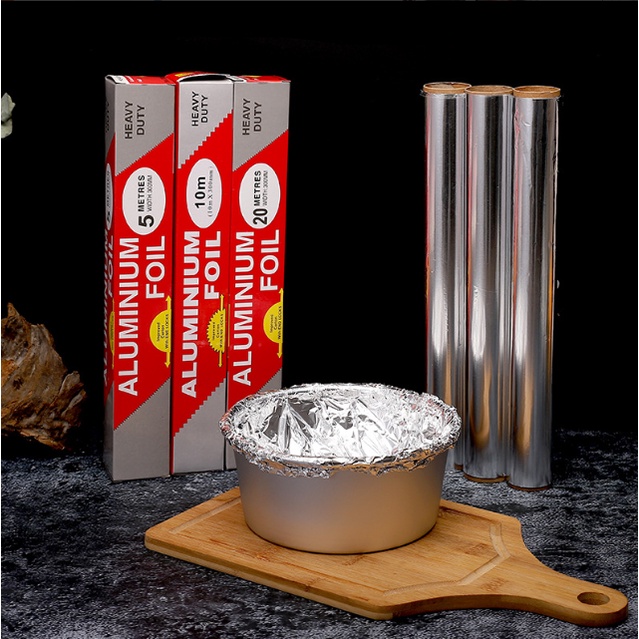 Giấy Bạc Màng Nhôm Mỏng Nướng Đồ Ăn dày 15 micro