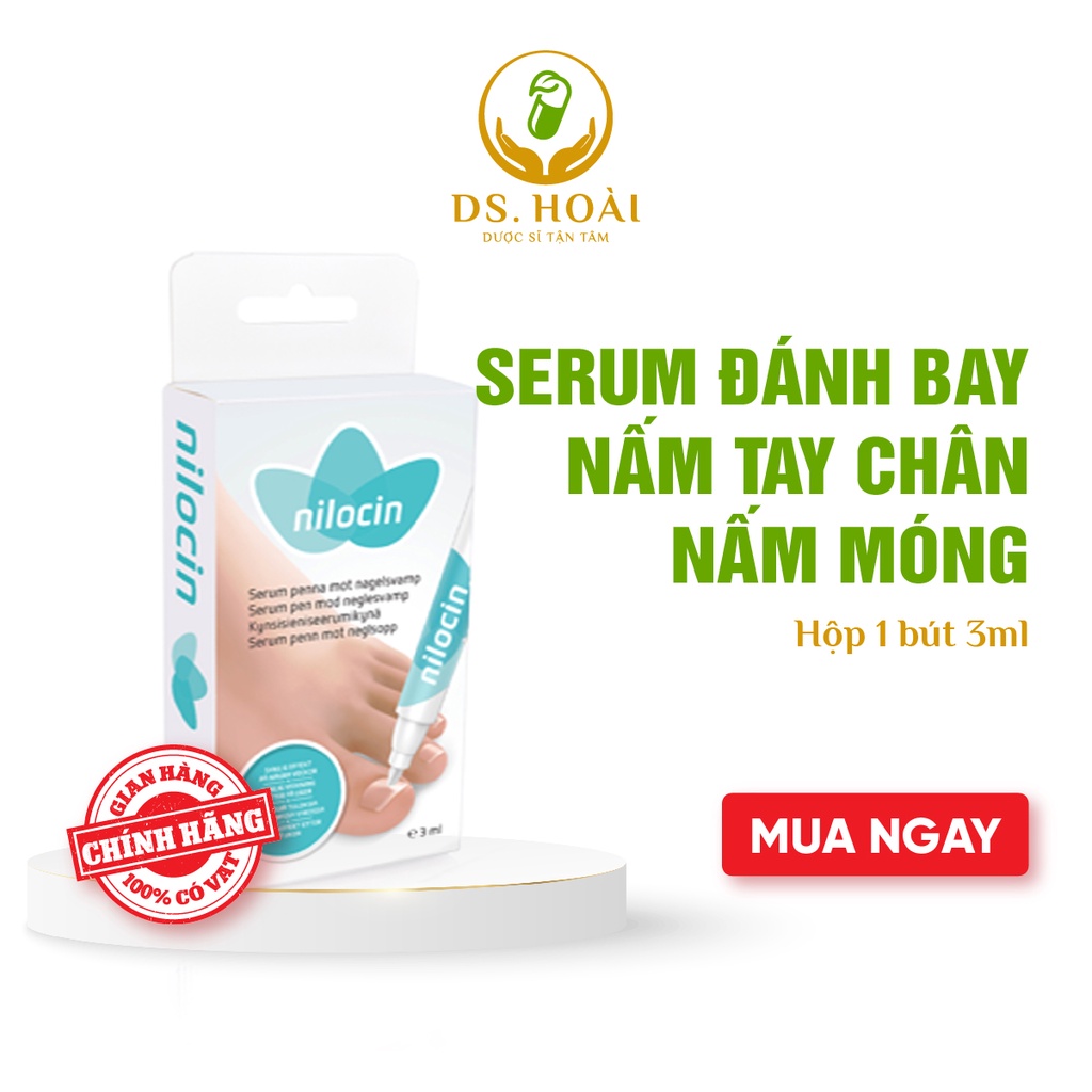 [Hàng Chính Hãng] Nilocin - bút bôi hỗ trợ nấm móng duy nhất trên thị trường,bảo vệ móng mới phát triển khỏi nhiễm trùng