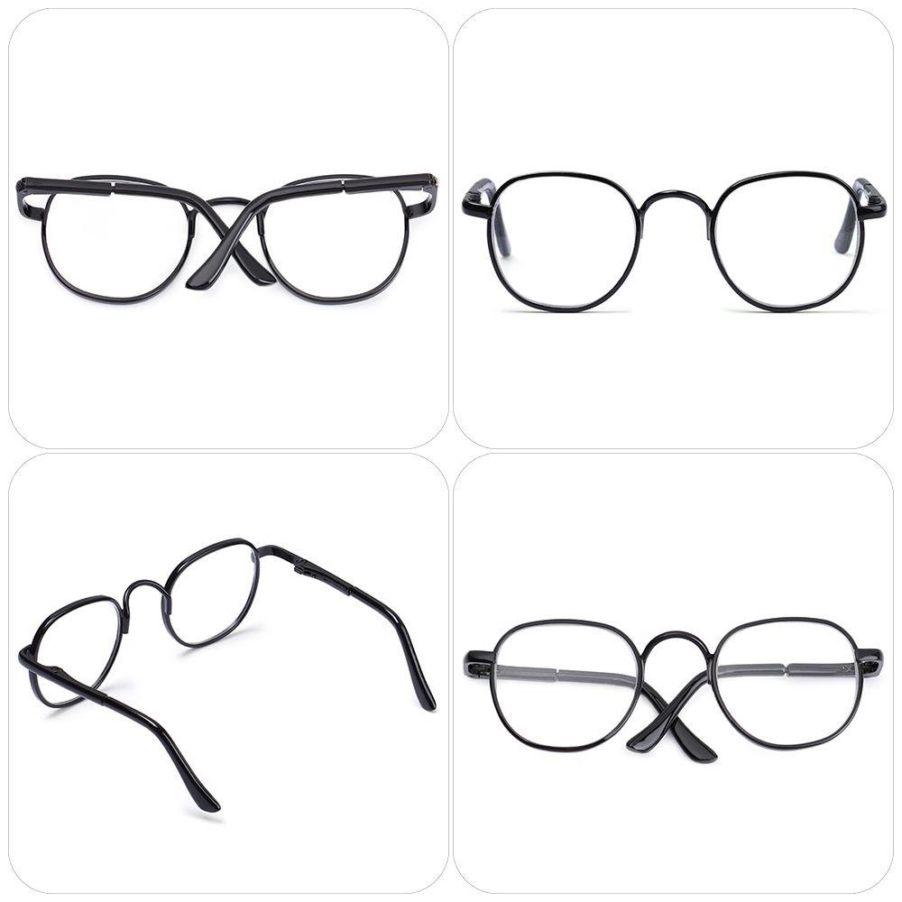 Mắt Kính Gọng Tròn Mini Bằng Kim Loại Cho Búp Bê 1 / 6 BJD LAYOR1