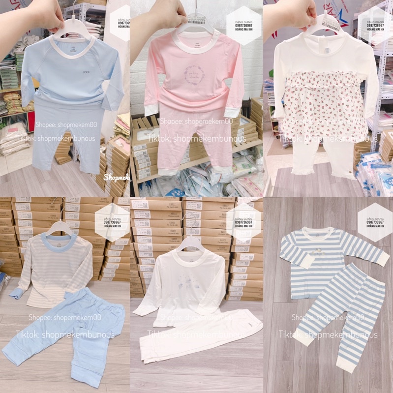 Bộ dài tay nous mẫu mới 2021 Size 6-9m đến 24m