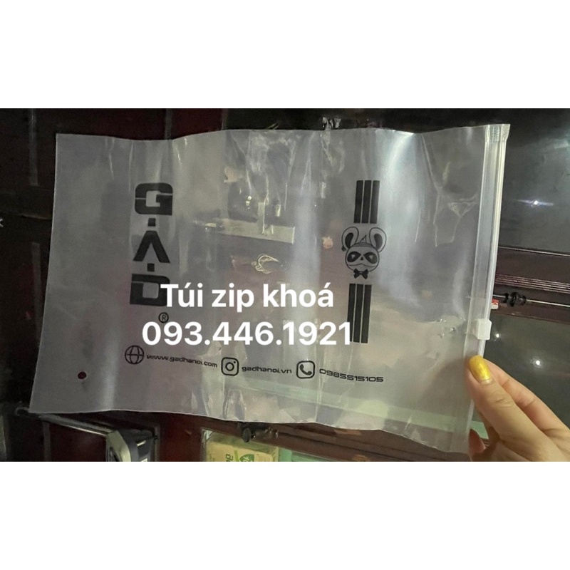 túi zip khoá in theo yêu cầu số lượng ít từ 1kg