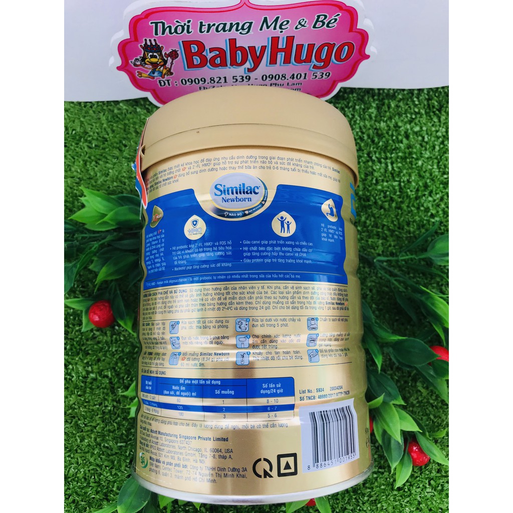 [DATE MỚI] Sữa Similac HMO Newborn Số 1  lon 400g/900g