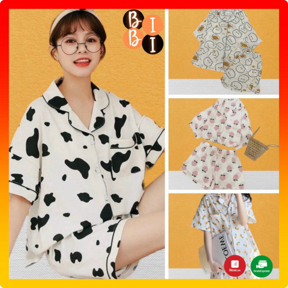 KĐ11 Bộ Pijama Kate Nữ Siêu Hot - Bò Sữa #Đồ Ngủ | Đồ Bộ Nữ | Váy Ngủ | Pijama | Pyjama | Pizama  *KA2-Đ-00 - .