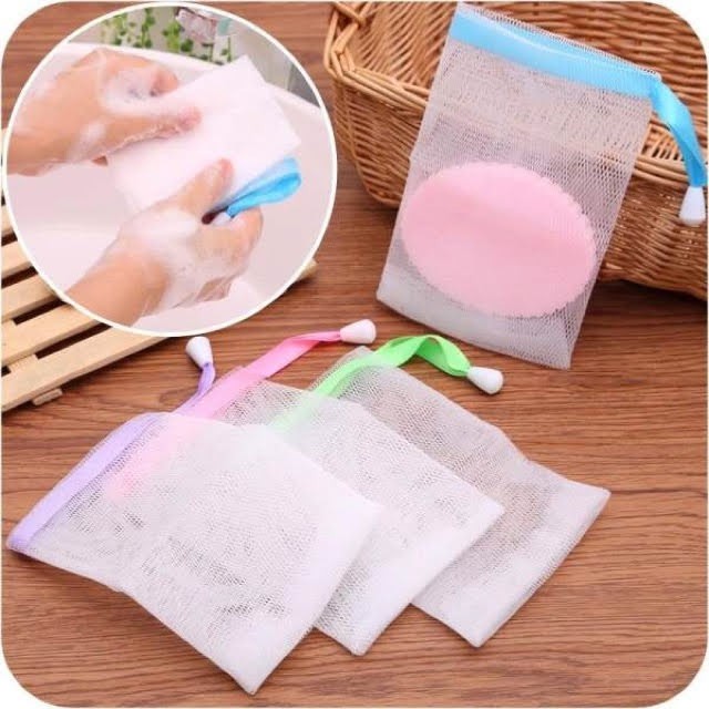 Túi lưới đựng xà bông tạo bọt 9*14cm