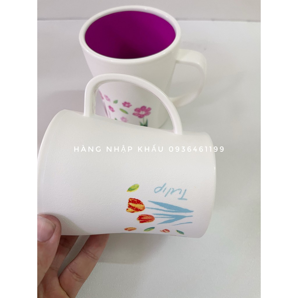 Cốc Nhựa  Tuylip Siêu dày có Quai Thái lan