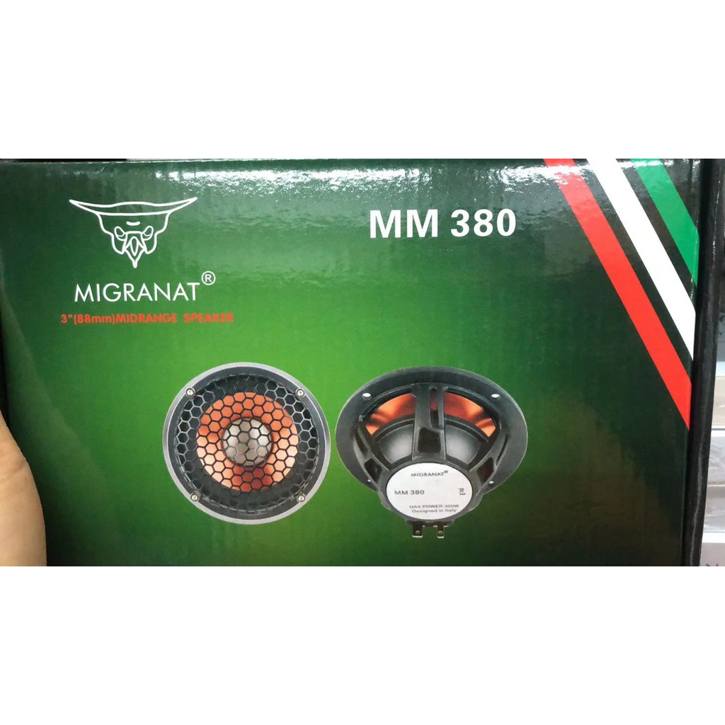 Bộ 2 loa trung tâm 3 inch Migranat MM380 âm trung bao quanh tần số trung gian