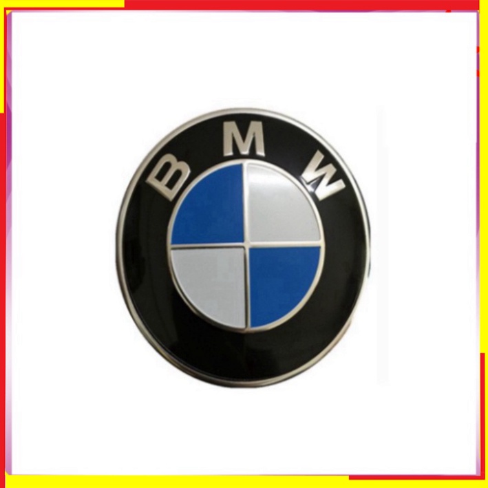 [GIÁ SỐC - HÀNG CHÍNH HÃNG] 01 Logo biểu tượng huy hiệu gắn trước xe ô tô BMW cao cấp đường kính 82mm (HÀNG LOẠI 1)