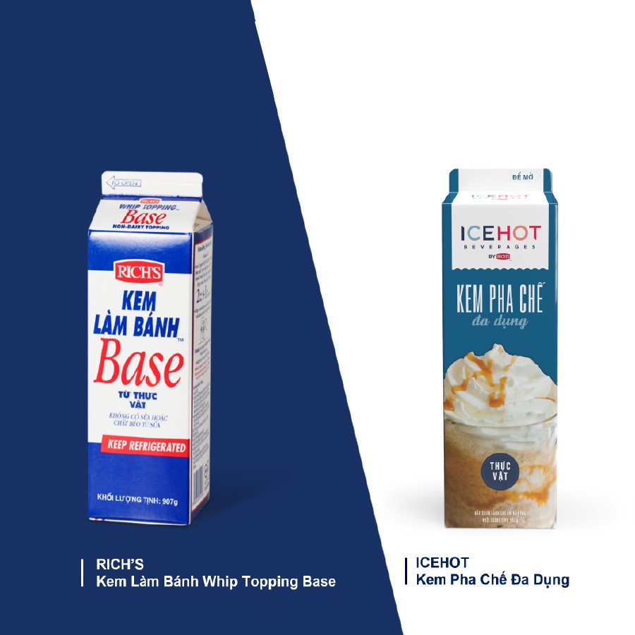 Kem tươi Topping Base Rich’s - chỉ giao hỏa tốc