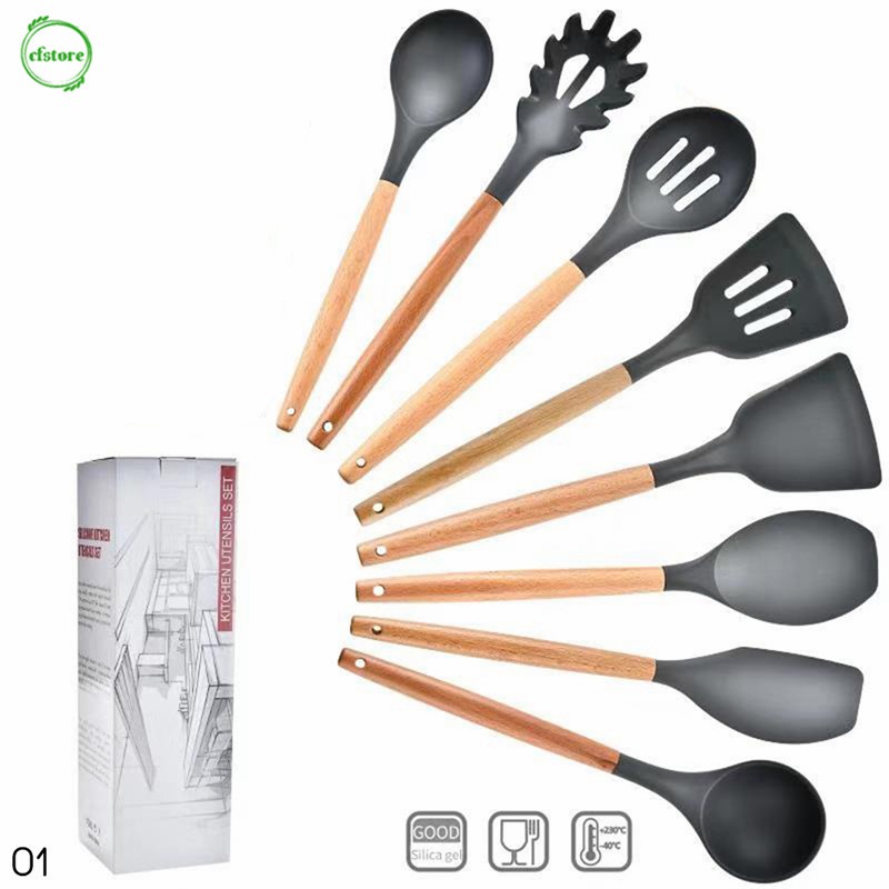 Dụng cụ nấu ăn chống dính chịu nhiệt tốt có ngăn đựng