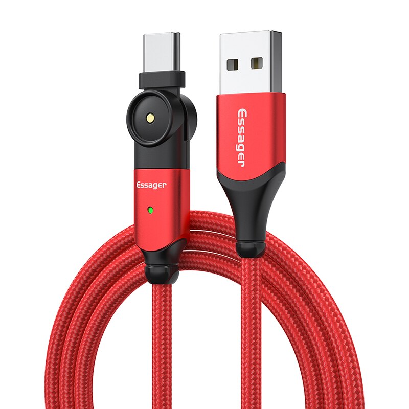 Dây Cáp Sạc Nhanh Essager Đầu USB Type-C Xoay Được Dành Cho Điện Thoại Di Động Samsung Xiaomi