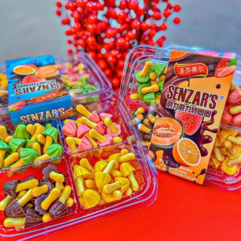 hộp 220 gr bánh quy SOCOLA nấm mix 4 vị siêu ngon 36k