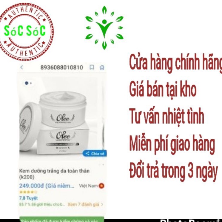 Kem Dưỡng Trắng Da Toàn Thân OLEE