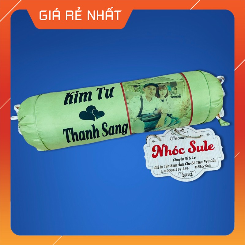Gối ôm trẻ em in tên, in hình ảnh theo yêu cầu cho bé
