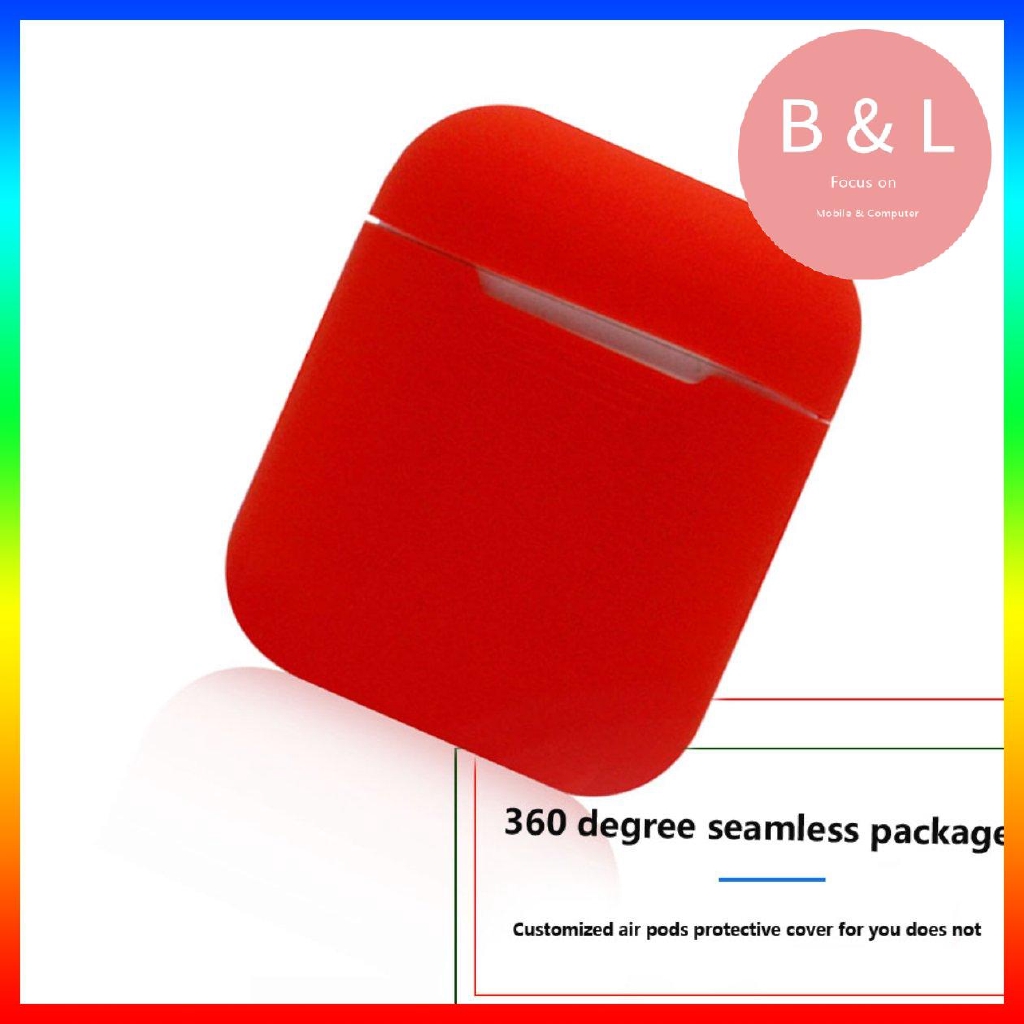 Vỏ silicon mềm Vỏ chống sốc cho tai nghe không dây AirPods Vỏ bảo vệ tai nghe không dây cho Air Pods Hộp sạc bảo vệ