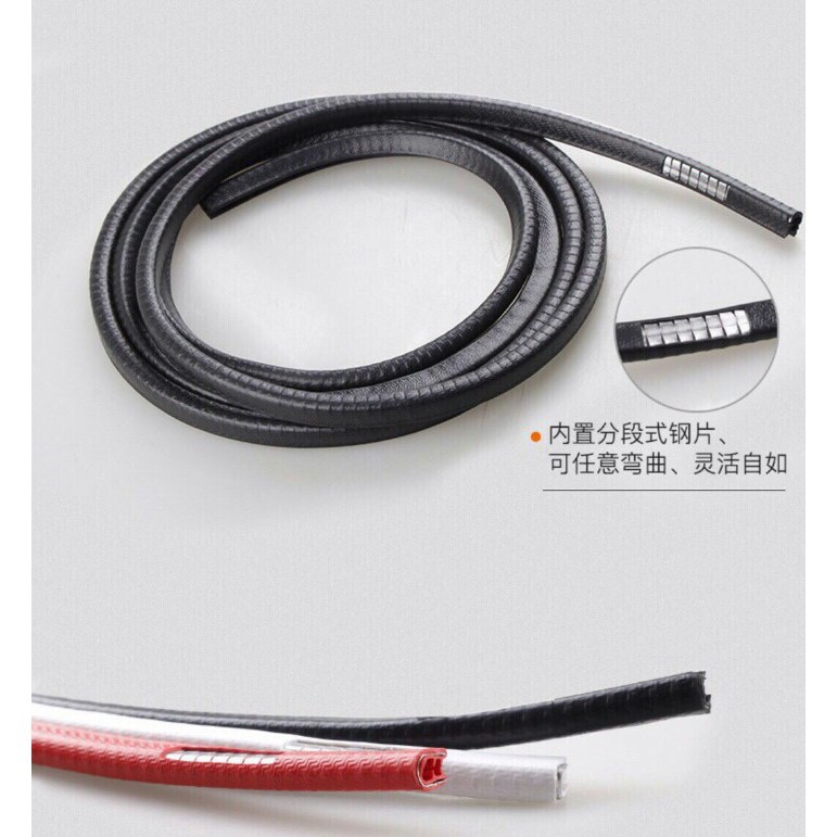 Cuộn 5m gioăng cao su chữ U lõi thép cho xe hơi 4-5 chỗ