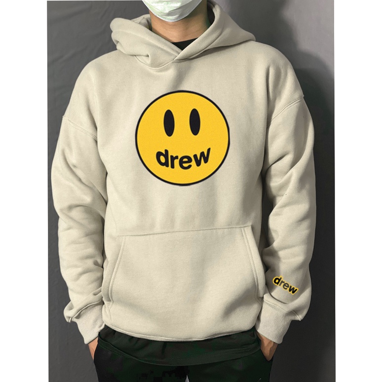 Áo Hoodie Unisex đôi form rộng nam nữ vải Nỉ Bông Drew