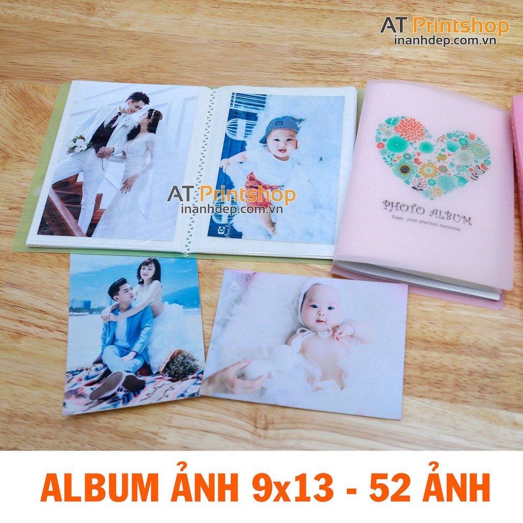 Album đựng ảnh 9x12, 13x18 bìa nhựa - 52 ảnh