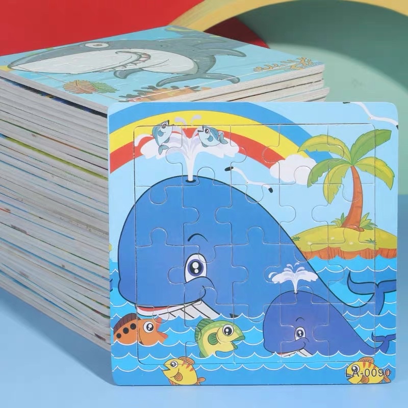 Đồ chơi bộ tranh xếp hình, ghép hình gỗ 20 mảnh cho bé - tranh ghép gỗ Puzzle 20 mảnh phát triển trí tuệ bé