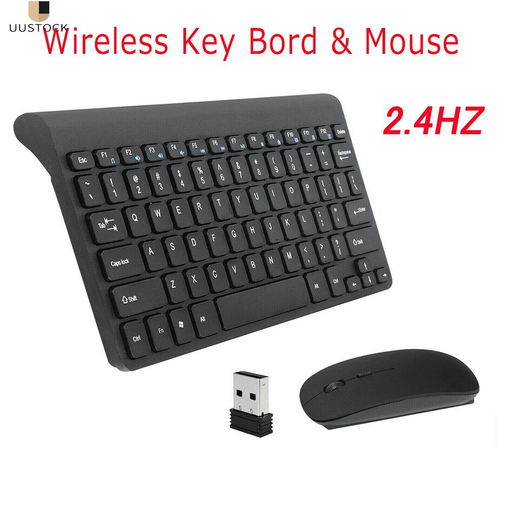 Bộ bàn phím & chuột không dây 2.4Ghz cho PC/Mac/laptop/máy tính bảng