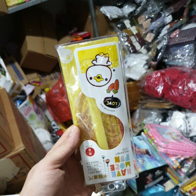 Bộ thước 4món kèm ví đựng loại đẹp