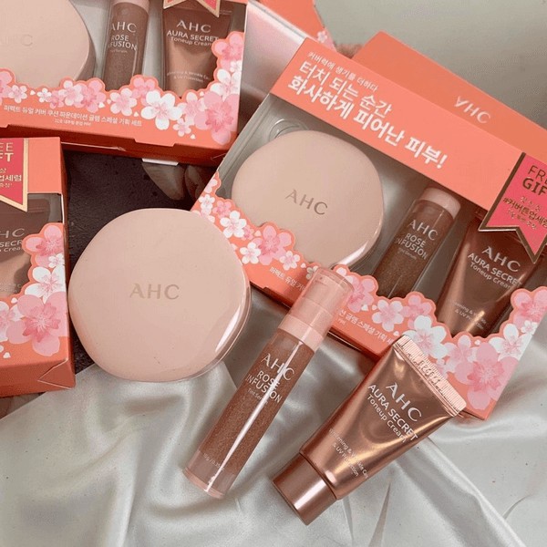 SET PHẤN NƯỚC DƯỠNG DA AHC PERFECT DUAL COVER CUSHION FOUNDATION