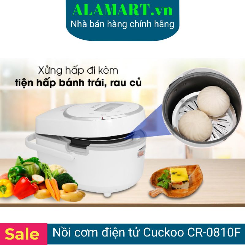 NỒI CƠM ĐIỆN TỬ CUCKOO CR-0810F 1.44L 2 - 6 người 0.8 kg gạo