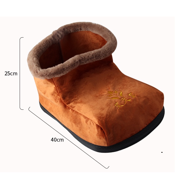 Ủng Ngải Cứu – Dép bông sưởi ấm chân có ruột bột thuốc bắc thảo dược