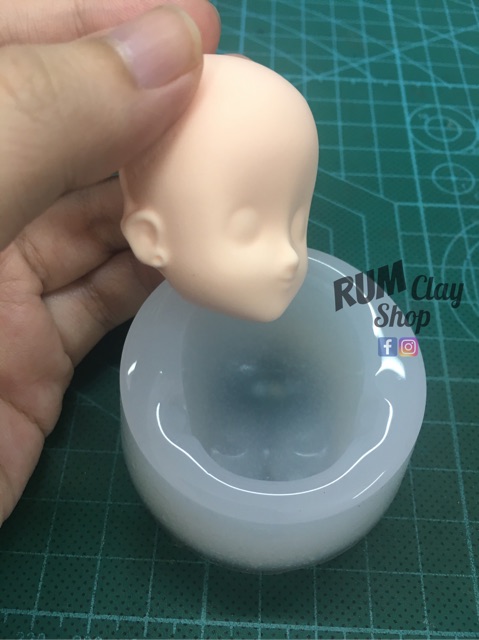 [R56] Khuôn silicone Khuôn mặt Doll lớn