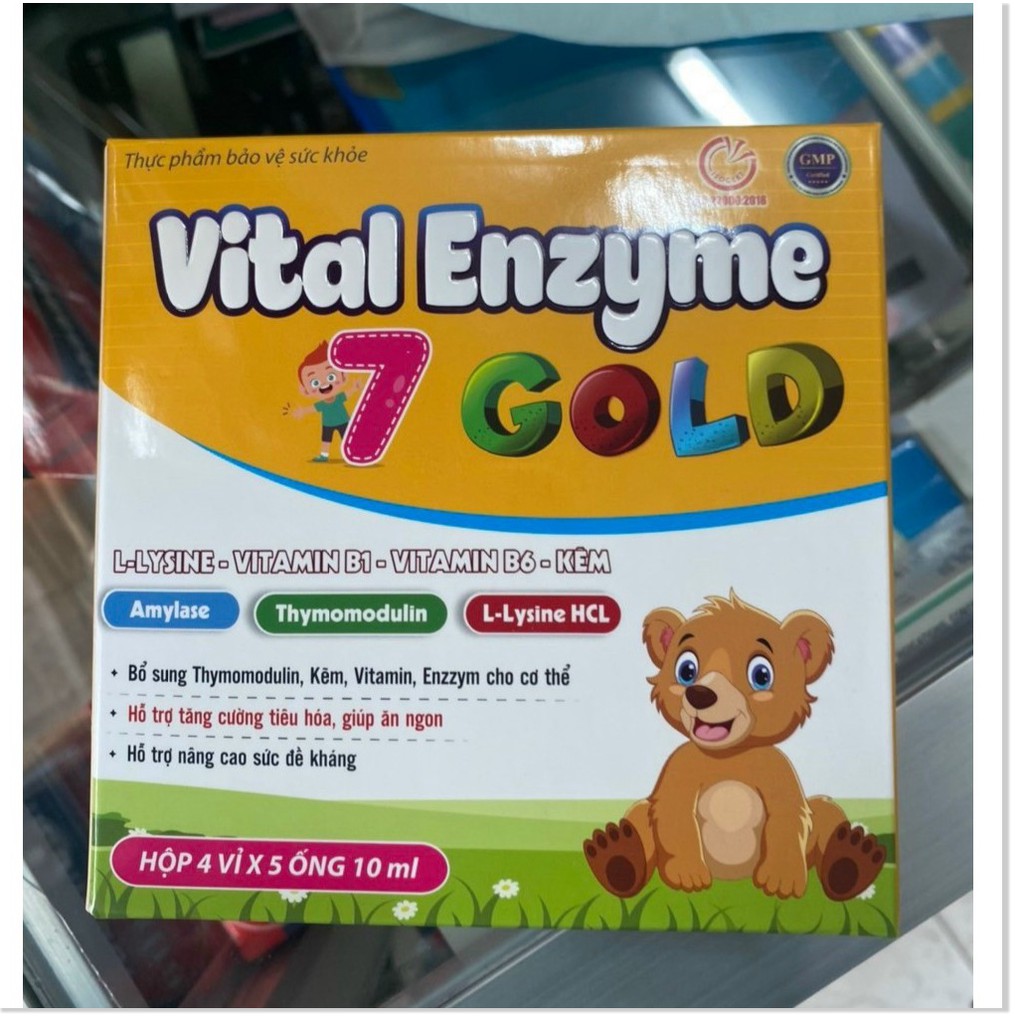 Vital Enzyme 7 gold giúp bé ăn ngon ngủ tốt, tăng cường sức đề kháng bé thông minh, hỗ trợ bé kén ăn