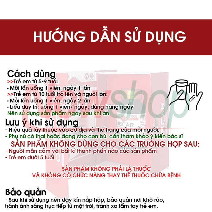 Viên Uống Bổ Măt Oscar Vạn Tam Chính Hãng Giúp Sáng Mắt Cải Thiện Thị Lực Giảm Mờ Mắt Khô Mắt Và Mỏi Mắt Hiệu Quả