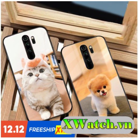 Ốp lưng phủ bóng Oppo A1k A3S  F5 F7 F9 F11 F11pro K1 K3 A37 A83 A5/A9-2020 A31 hình chó mèo Cute