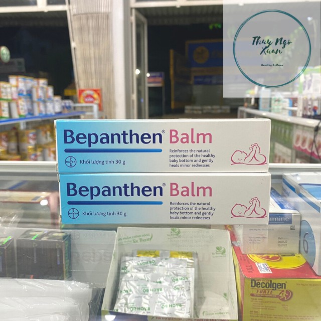 [Hi Lạp] Kem Chống Hăm Cho Trẻ Sơ Sinh Bepanthen Balm Dưỡng Ẩm Và Chăm Sóc Vú Mẹ Cho Con Bú (30g)