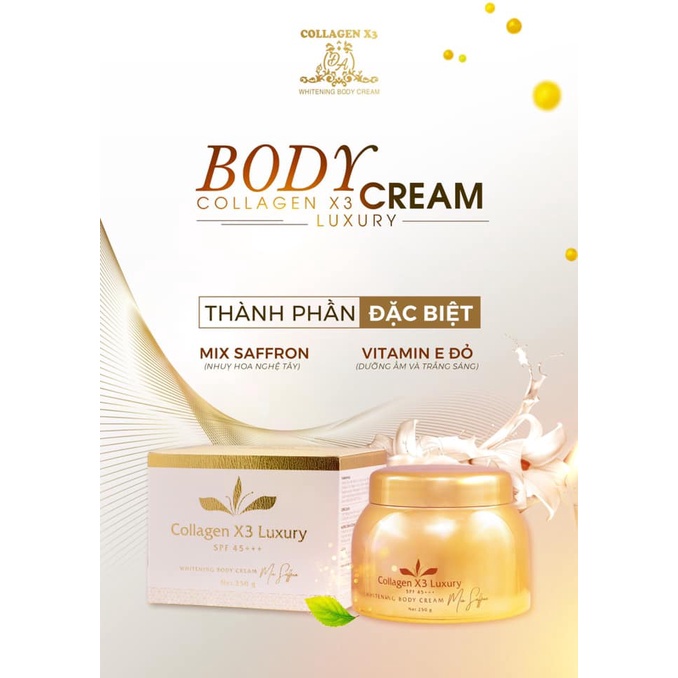 BODY COLLAGEN X3 LUXURY 250G TRẮNG DA KHÔNG BẮT NẮNG