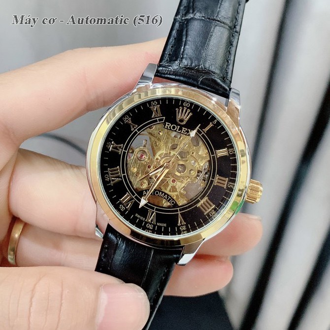 [Máy cơ-automatic] Đồng hồ nam Ro máy cơ - mặt 42 mm hàng cao cấp Ro_collections - bảo hành 12th ngochangshop