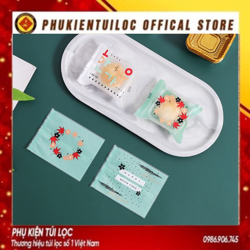 Set 100 Túi đựng bánh cookie/ bánh quy/ trà hoa nhiều kích thước- Phukientuiloc.com
