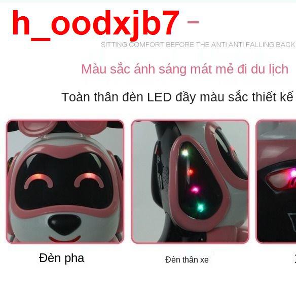 Xe mô tô điện trẻ em ba bánh cho bé trai và gái điều khiển từ xa 1 đến 7 tuổi, có thể đi đồ chơi